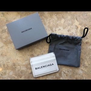 Balenciaga white cardholder